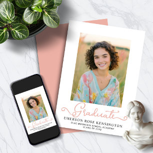 Moderne Typografie Rosa Abschluss Foto Ankündigung