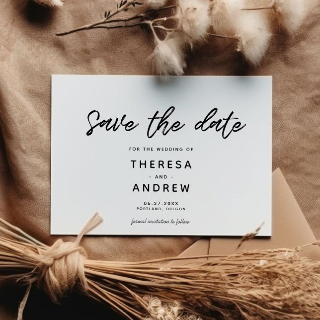 Moderne Typografie Save The Date (Von Creator hochgeladen)