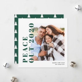 Moderne Typografie schick Frieden im neuen Jahr Feiertagskarte