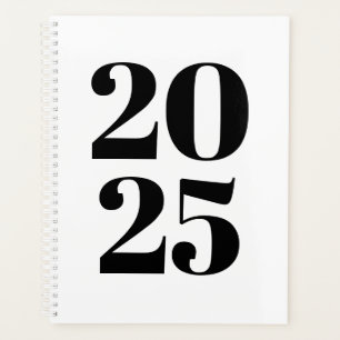 Moderne Typografie, schwarz, kundenspezifisch Planer