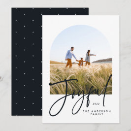 Moderne Typografie schwarz-weiß 1 Foto Weihnachten