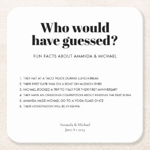 Moderne Typografie - Schwarz-weiße Hochzeitsfreude Rechteckiger Pappuntersetzer