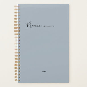 Moderne Typografie Script Blue Weekly Monthly Planer