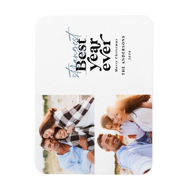 Moderne Typografie seltsamstes Jahr je Magnet (Vertikal)