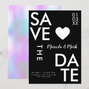 Moderne Typografie Süßigkeiten Abstract Speichern Karte
