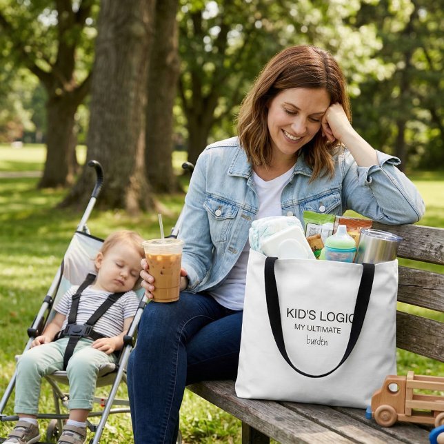 Moderne Typografie-Tragetasche lustiger Humor (Von Creator hochgeladen)