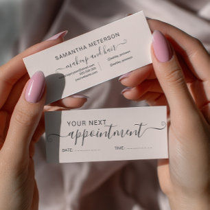 Moderne Typografie - Trendrot-Rosa-Verabredung Mini Visitenkarte