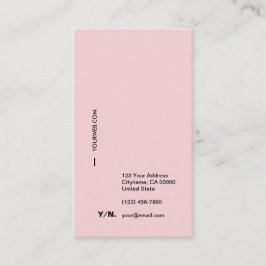 Moderne Typografie-vertikale PastellVisitenkarte Visitenkarte