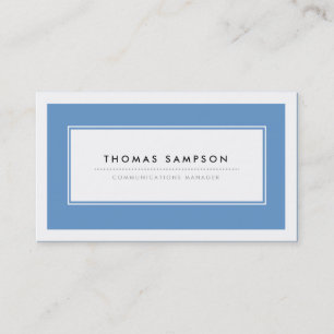 Moderne Typografie-Visitenkarten - Blau Visitenkarte