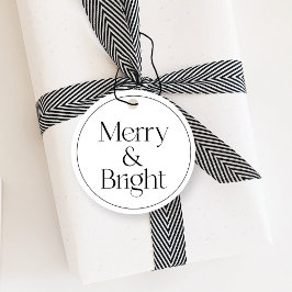 Moderne Typografie Weihnachtshang-Tag Geschenkanhänger