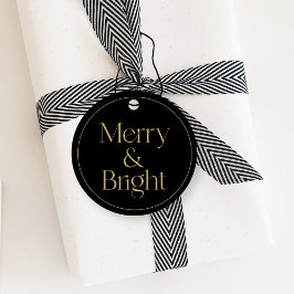 Moderne Typografie Weihnachtshang-Tag Geschenkanhänger
