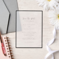 Moderne typografische minimalistische Hochzeit - T