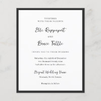 Moderne typografische minimalistische Hochzeits-Ei