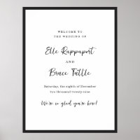 Moderne typografische minimalistische Hochzeits-Wi