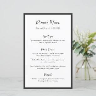 Moderne typografische minimalistische Hochzeitsmen