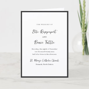 Moderne typografische minimalistische katholische programm