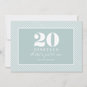 Moderne typografische Neujahrsfeier Feiertagskarte