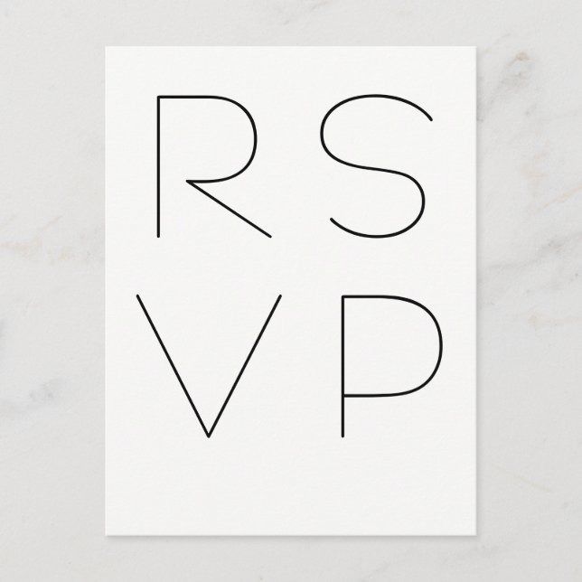 Moderne typografische uAwg Postkarten (Vorderseite)