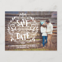 MODERNE TYPOGRAPHIE | SAVE THE DATE POSTCARD