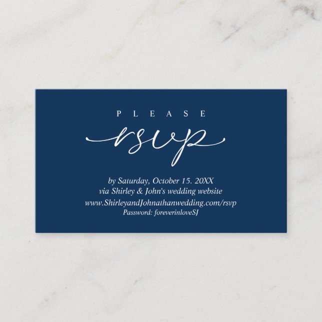 Moderne UAWG Wedding Einladung über die Website (Vorderseite)