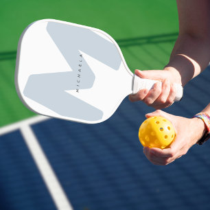 Moderne überarbeitete Mit Monogramm Anfangs- und N Pickleball Schläger