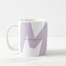 Moderne überdimensionale monogrammierte Anfangsbuc