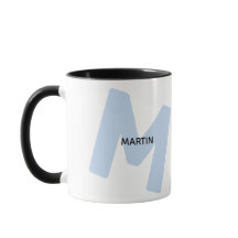 Moderne, übergroße monogrammierte Anfangsbuchstabe