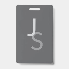 Moderne überlappende monogrammierte Initialen | Gr Ausweis