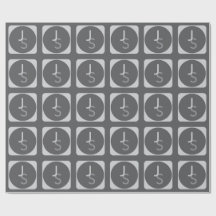 Moderne überlappende monogrammierte Initialen | Gr