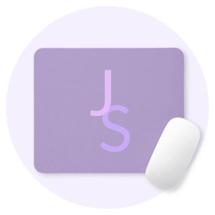 Moderne überlappende monogrammierte Initialen Li Mousepad