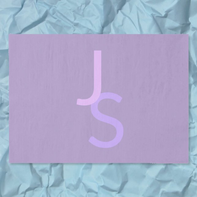 Moderne überlappende monogrammierte Initialen | Li Seidenpapier (Von Creator hochgeladen)