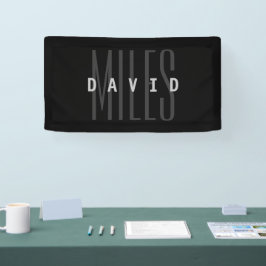 Moderne Überschneidungen Name & Nachname Banner