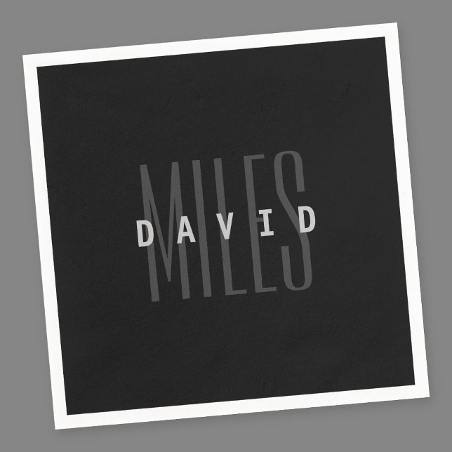 Moderne Überschneidungen Name & Nachname Serviette (Von Creator hochgeladen)