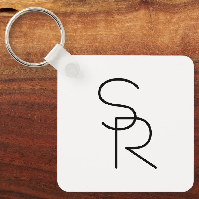 Moderne Überschneidungsinitiativen Schlüsselanhänger (Vorderseite)