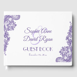 Moderne Ultra-Violet-Hochzeit Gästebuch