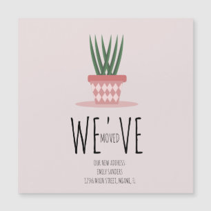 Moderne Umzug NEUE HEIMAT Adresskarte Magnetkarte