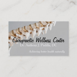 Moderne und Berufliche Chiropraktik und Wellness Visitenkarte