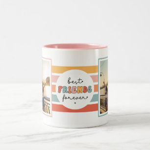 Moderne und beste Freunde für immer - maßgeschneid Zweifarbige Tasse