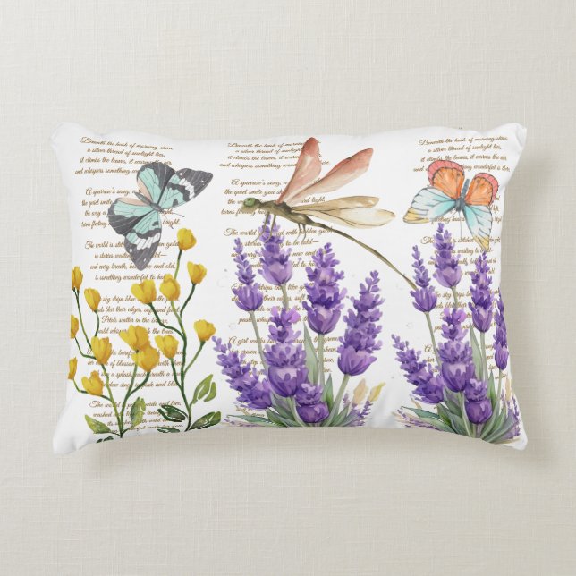 Moderne und bezaubernde Kalligraphie, handschriftl Dekokissen (Vorderseite)