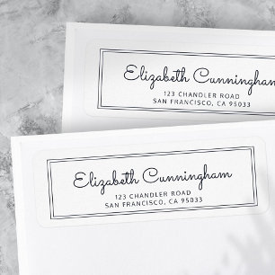 Moderne und einfache Curry Script-Rücksendeadresse