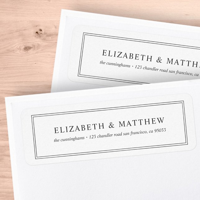 Moderne und einfache Rücksendeadresse (Von Creator hochgeladen)