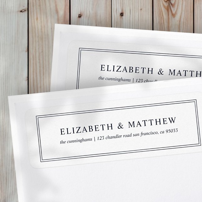 Moderne und einfache Rücksendeadresse (Von Creator hochgeladen)