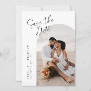 Moderne und einfache Save-The-Date-Karte Einladung