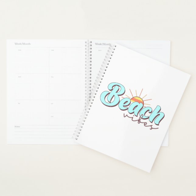 Moderne und einfache Strandvibes White Planer (Anzeige)