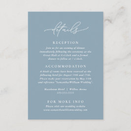 Moderne und elegante Details-Einschlusskarte Begleitkarte