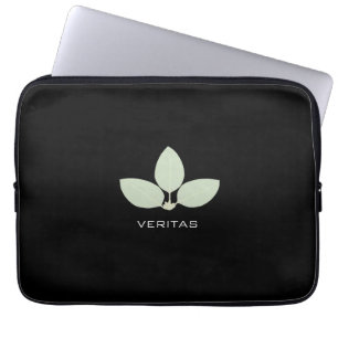 Moderne und elegante drei Lorbeerblätter Laptopschutzhülle