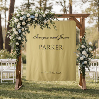 Moderne und elegante Hochzeitskulisse Wandteppich