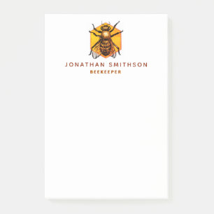 Moderne und elegante Honey Bee Personalisierte Bie Post-it Klebezettel