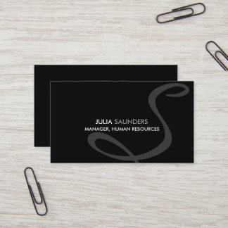 Moderne und elegante Monogramm-Visitenkarten Visitenkarte