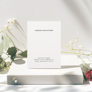 Moderne und elegante Save the Date Card